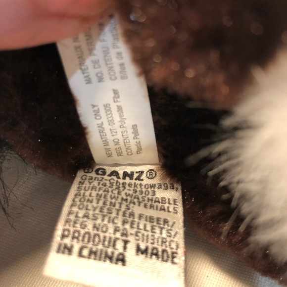 Ganz Webkinz HM139 Clydesdale Horse Plush Stuffed Animal No Code Brown White - Picture 11 of 11